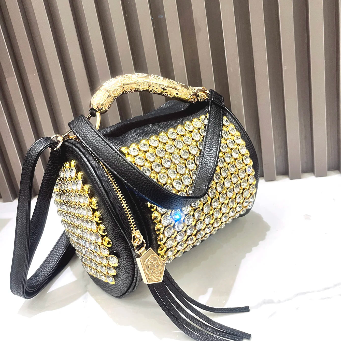 Handbag for women purses and handbag luxury Designer Handmade Women's bag Casual black bucket Female Messenger shoulder Bag