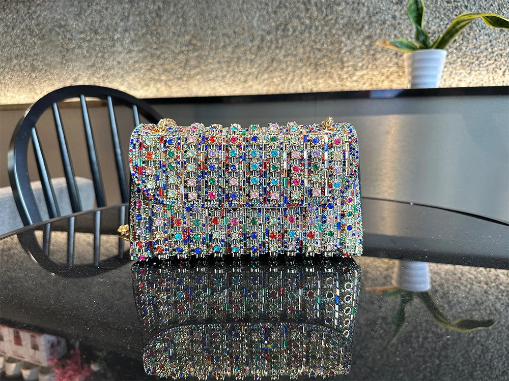 JIOMAY Luxury Designer Handbags Brand Fashion Purses For Women Elegant And Versatile Rhinestone Bag Party Evening Clutch Bag