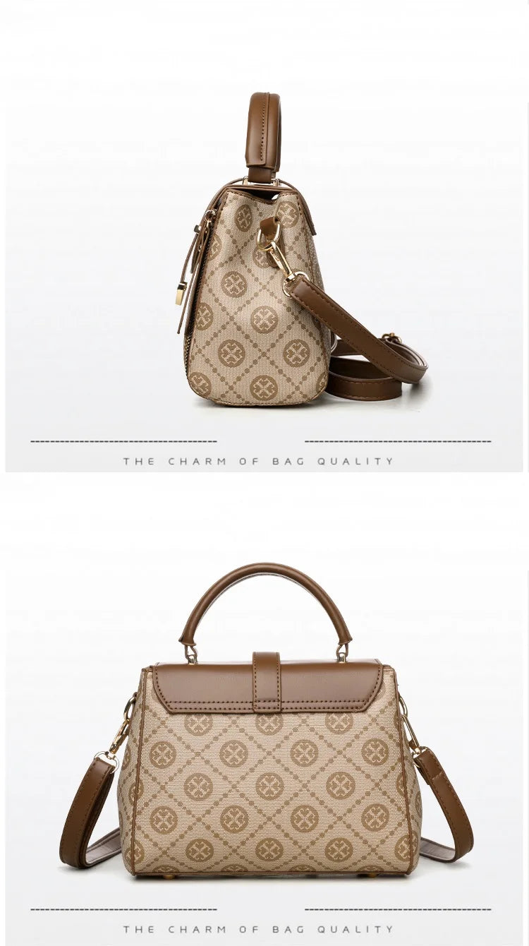 Fashionable Handbag for Women, Small Square Mom Bag, Commuter Bag, Travel Mobile Phone Bag, Versatile Shoulder Crossbody Bag