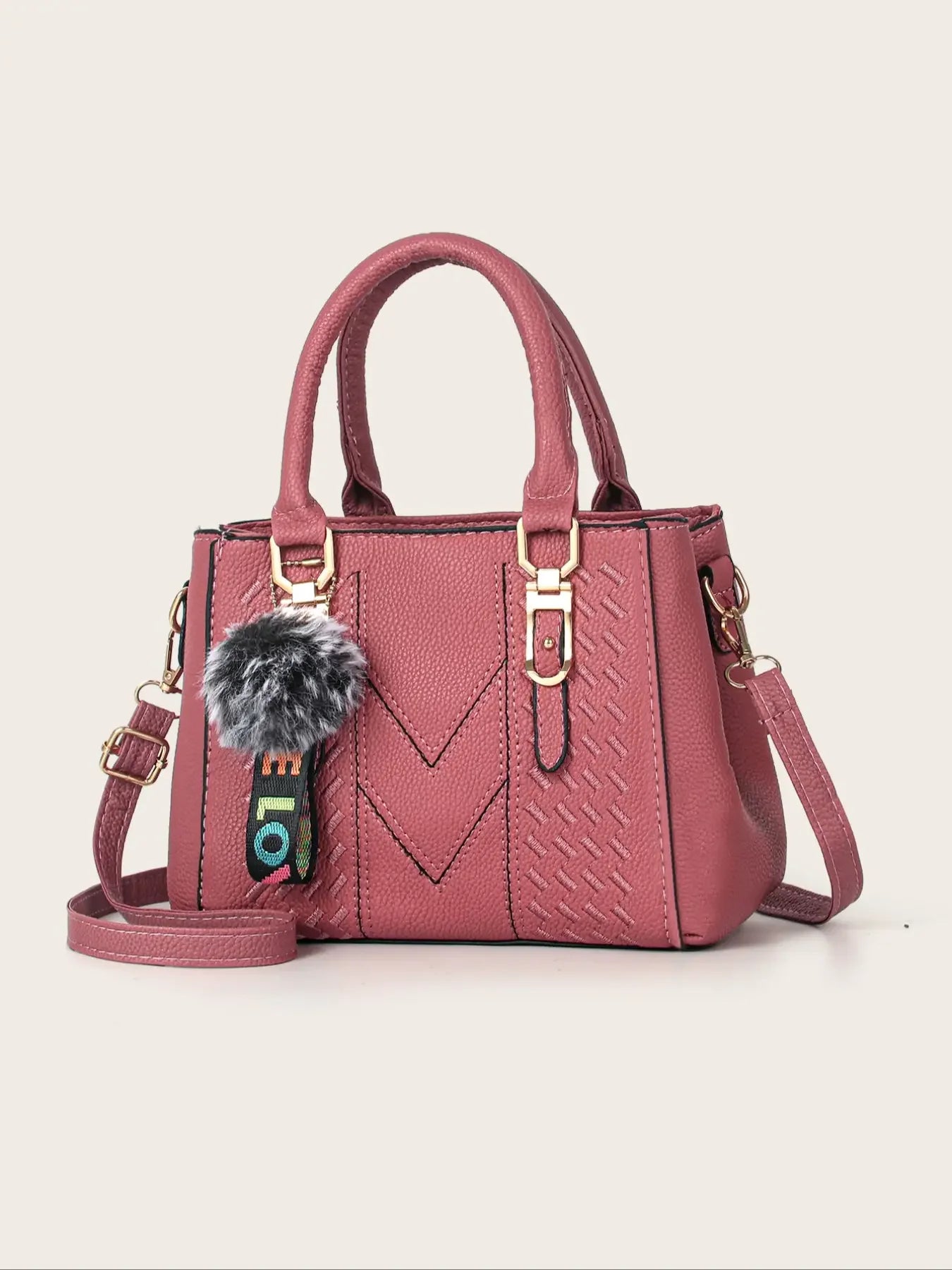 Fashionable large capacity embroidered crossbody bag for women, a handbag for daily use