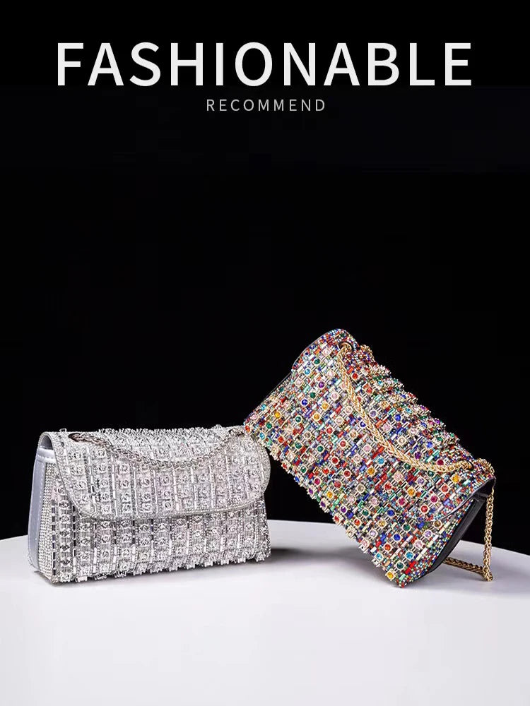 JIOMAY Luxury Designer Handbags Brand Fashion Purses For Women Elegant And Versatile Rhinestone Bag Party Evening Clutch Bag