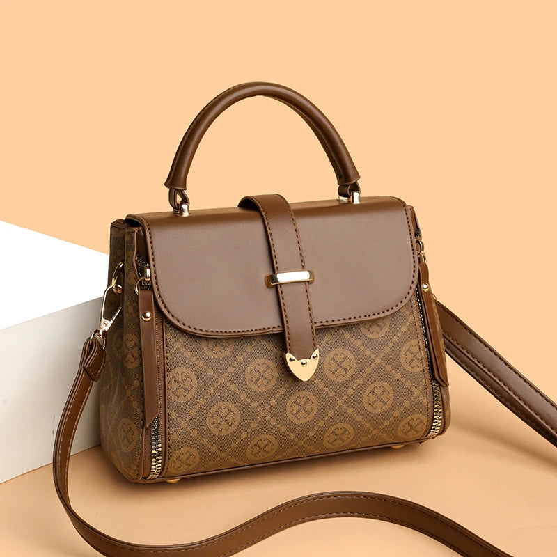Fashionable Handbag for Women, Small Square Mom Bag, Commuter Bag, Travel Mobile Phone Bag, Versatile Shoulder Crossbody Bag