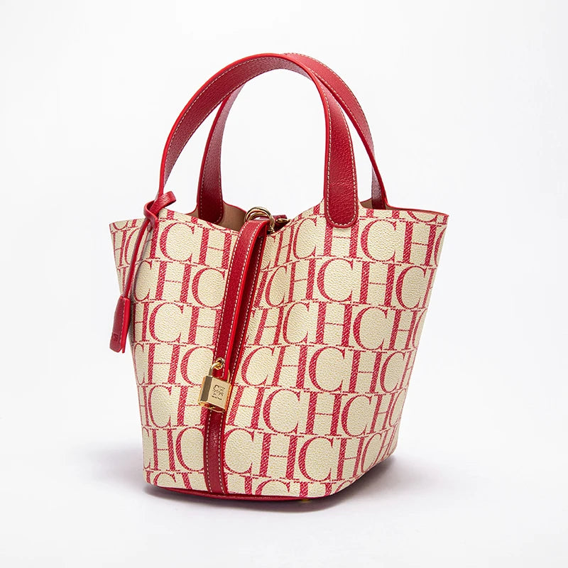 Exquisite Workmanship Women's Handbags Fashionable Versatile Letters Printed Open Pocket Design large Capacity