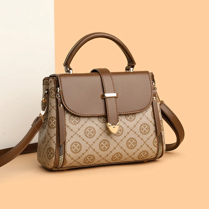 Fashionable Handbag for Women, Small Square Mom Bag, Commuter Bag, Travel Mobile Phone Bag, Versatile Shoulder Crossbody Bag