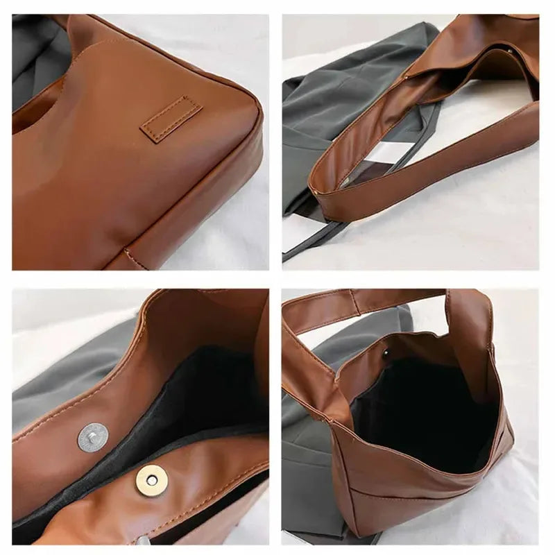 Handbag fashion retro simple shoulder bag, travel trend, casual large capacity handbag