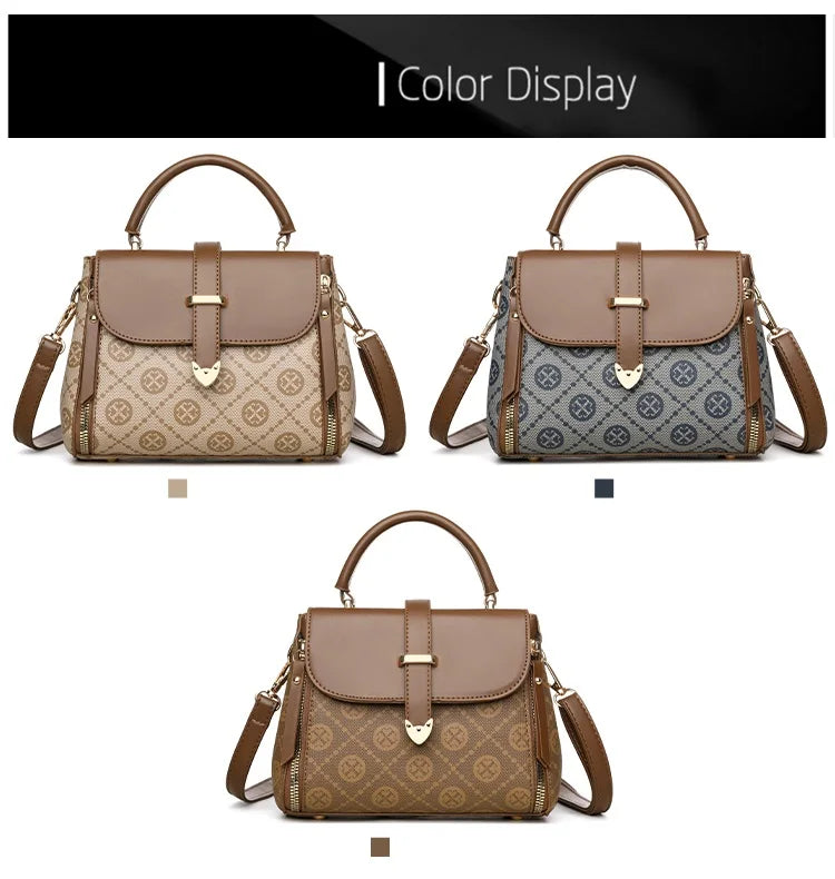 Fashionable Handbag for Women, Small Square Mom Bag, Commuter Bag, Travel Mobile Phone Bag, Versatile Shoulder Crossbody Bag