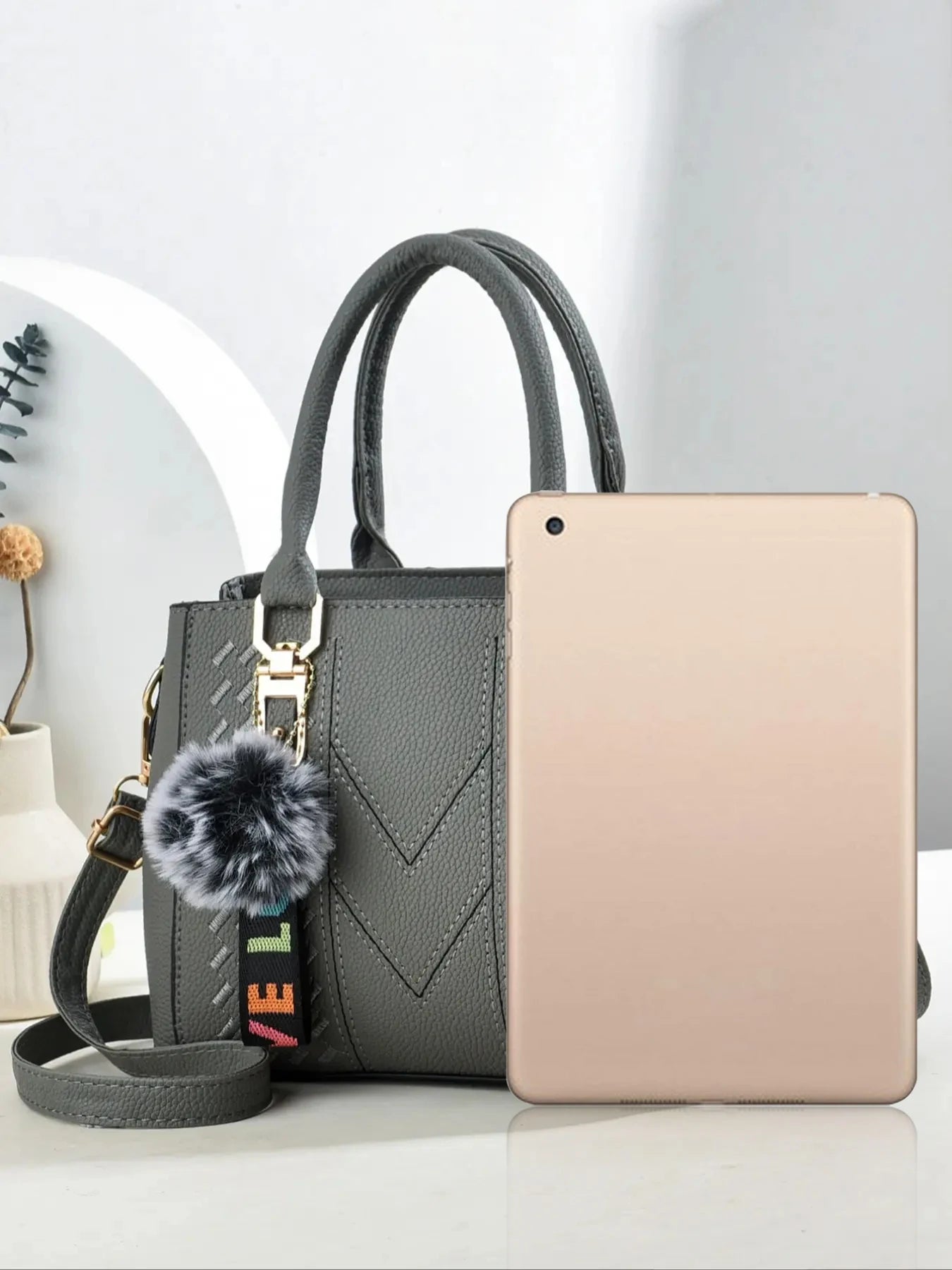 Fashionable large capacity embroidered crossbody bag for women, a handbag for daily use