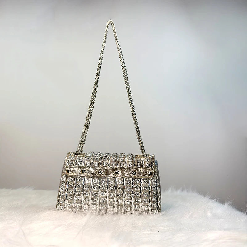 JIOMAY Luxury Designer Handbags Brand Fashion Purses For Women Elegant And Versatile Rhinestone Bag Party Evening Clutch Bag