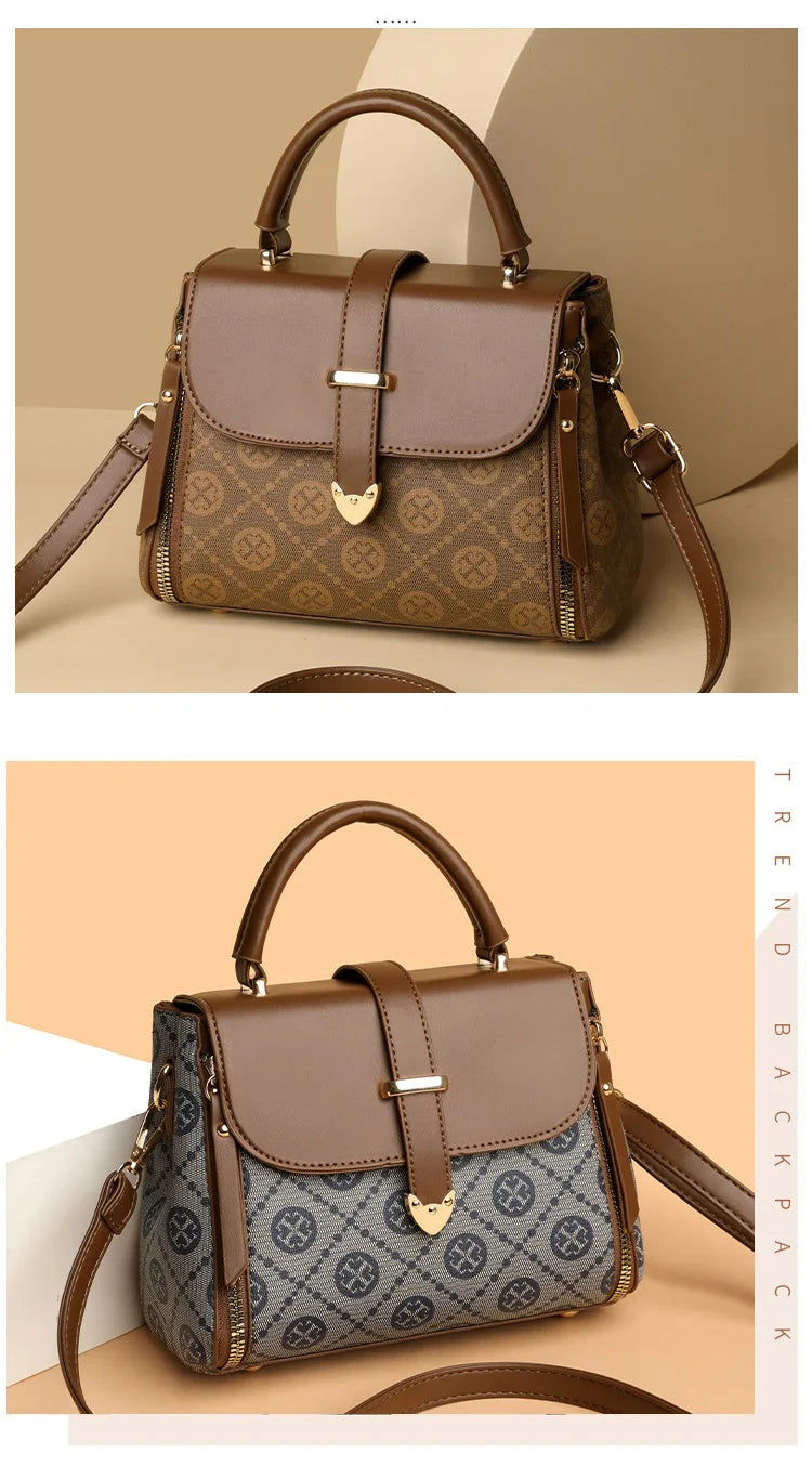 Fashionable Handbag for Women, Small Square Mom Bag, Commuter Bag, Travel Mobile Phone Bag, Versatile Shoulder Crossbody Bag