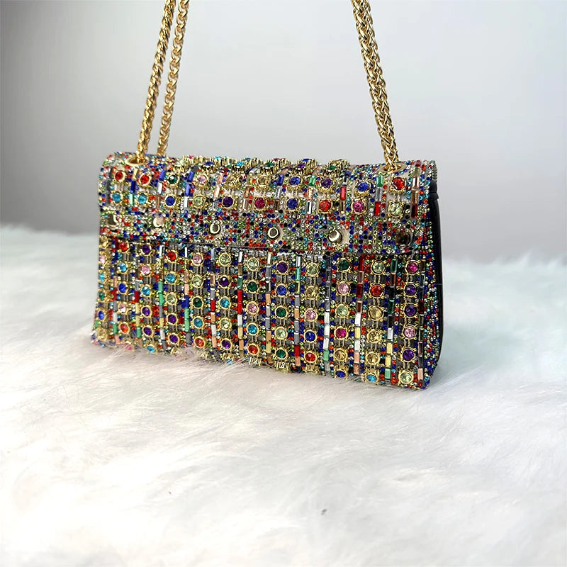 JIOMAY Luxury Designer Handbags Brand Fashion Purses For Women Elegant And Versatile Rhinestone Bag Party Evening Clutch Bag
