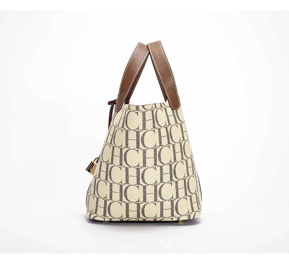 Exquisite Workmanship Women's Handbags Fashionable Versatile Letters Printed Open Pocket Design large Capacity