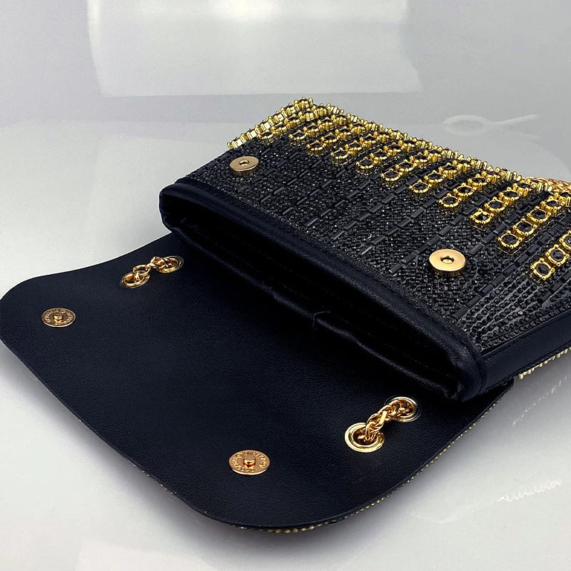 JIOMAY Luxury Designer Handbags Brand Fashion Purses For Women Elegant And Versatile Rhinestone Bag Party Evening Clutch Bag