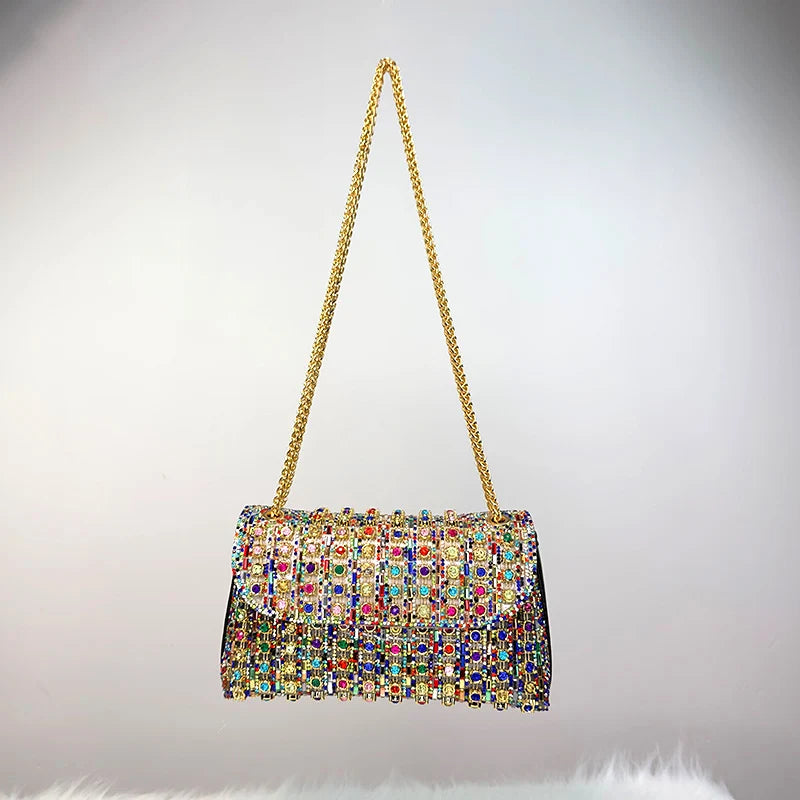 JIOMAY Luxury Designer Handbags Brand Fashion Purses For Women Elegant And Versatile Rhinestone Bag Party Evening Clutch Bag