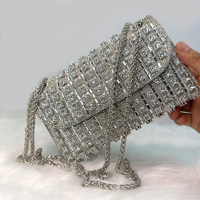 JIOMAY Luxury Designer Handbags Brand Fashion Purses For Women Elegant And Versatile Rhinestone Bag Party Evening Clutch Bag