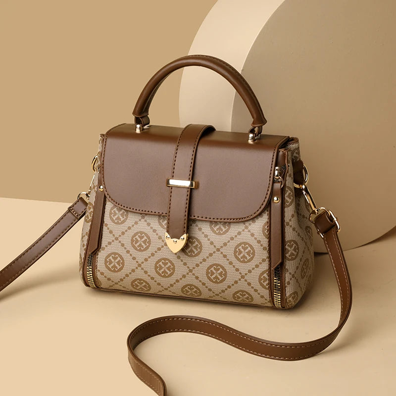 Fashionable Handbag for Women, Small Square Mom Bag, Commuter Bag, Travel Mobile Phone Bag, Versatile Shoulder Crossbody Bag