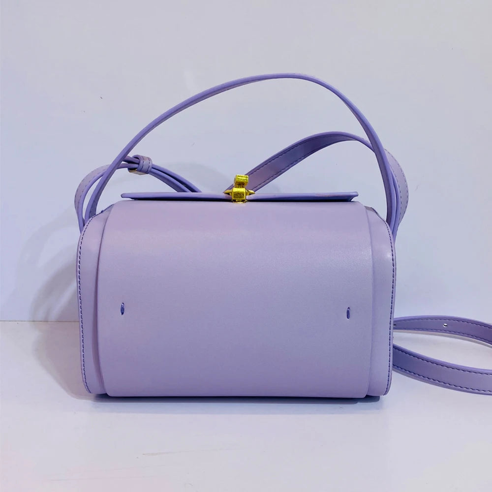 Box Small Boston Bag Luxury Designer Handbags For Women 2023 New Fashion Square Lock Decoration Shoulder Crossbody Bag Purse