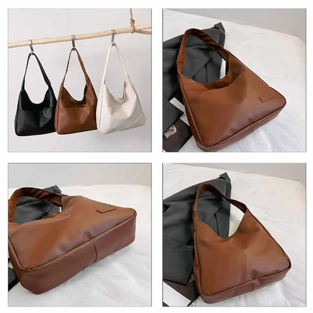 Handbag fashion retro simple shoulder bag, travel trend, casual large capacity handbag
