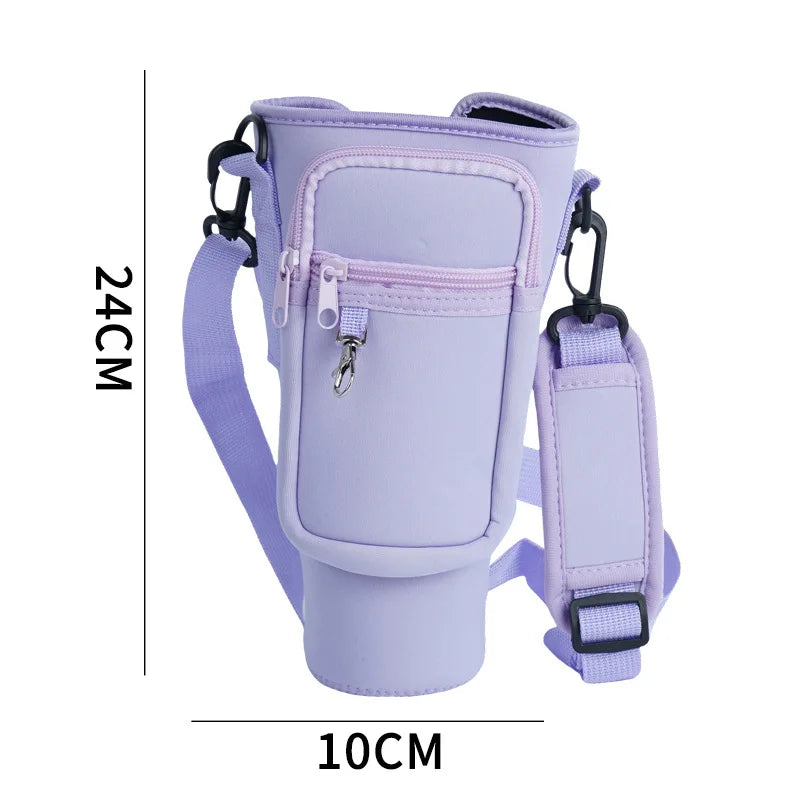 Men Women 40oz Bottle Holder Coin Purse Waterproof Portable Water Bottle Pocket Cover Protective case for Camping Fishing Hiking
