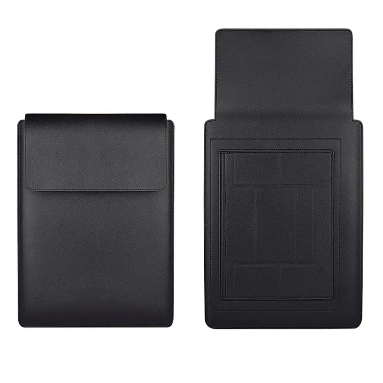 Factory Price Laptop Case with Stand for Computer 13/14/15 Inch PU Leather Notebook Handbag with Mouse Pad Briefcase