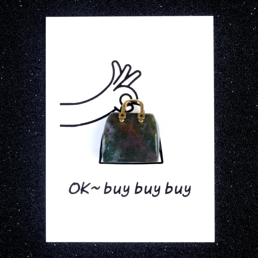 Factory Direct Sale Amethyst Stone Mini Handbag Pendant Necklace for Women Crystal Purse Bag Quartz Pendant Gemstone Jewelry