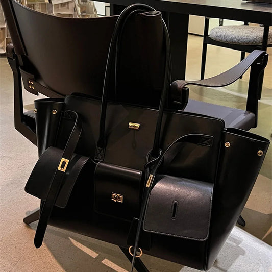 New Women's Large Capacity Luggage Travel Bag 2025 Soft PU Luxury Designer Wallets and Handbags Ladies Shopping Shoulder Bag