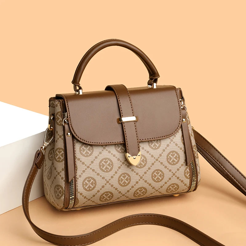 Fashionable Handbag for Women, Small Square Mom Bag, Commuter Bag, Travel Mobile Phone Bag, Versatile Shoulder Crossbody Bag