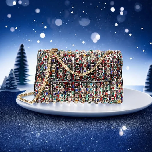 JIOMAY Luxury Designer Handbags Brand Fashion Purses For Women Elegant And Versatile Rhinestone Bag Party Evening Clutch Bag