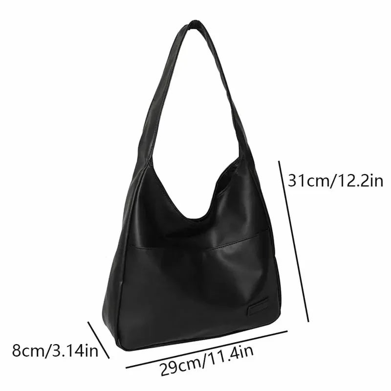 Handbag fashion retro simple shoulder bag, travel trend, casual large capacity handbag