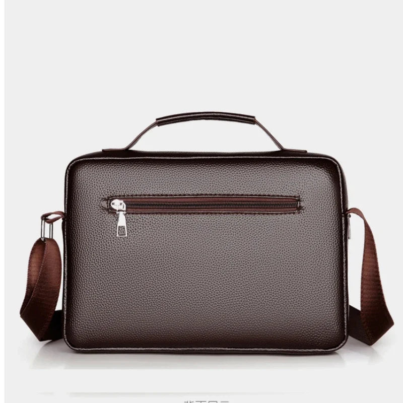 2024 New Men Shoulder Bag for 10.4" Ipad PU Leather Business Handbags Men Messenger Bags Fashion Man Crossbody Bag