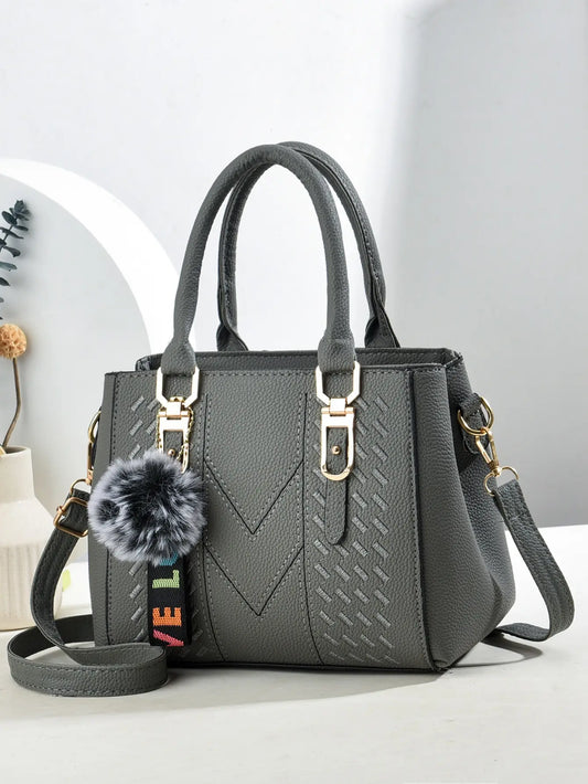 Fashionable large capacity embroidered crossbody bag for women, a handbag for daily use